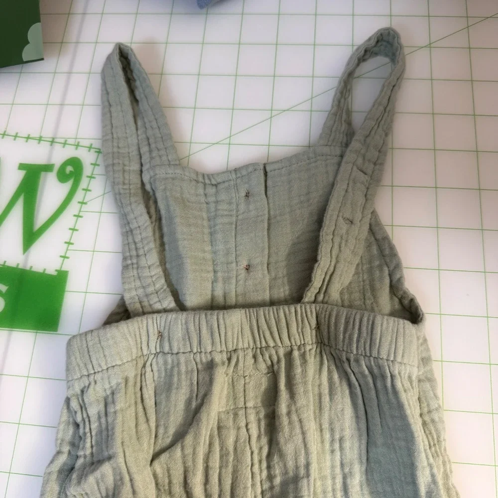Carters Little Planet Baby Neutral Organic Cotton Gauze Sage 6 Month Overalls